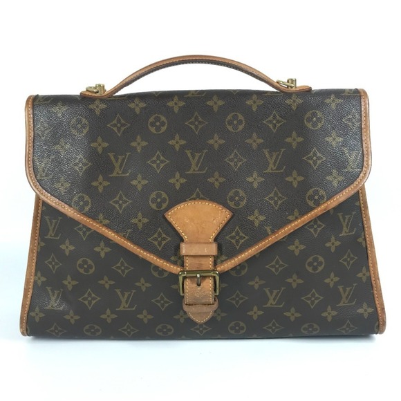 LOUIS VUITTON Brown Monogram Canvas Shoulder Bag